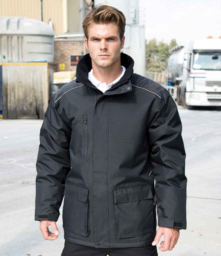 [RS305 BLK S] Result Work-Guard Vostex Long Coat (S)