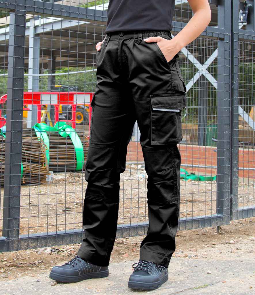 [RS308F BLK XS] Result Work-Guard Ladies Action Trousers (XS)