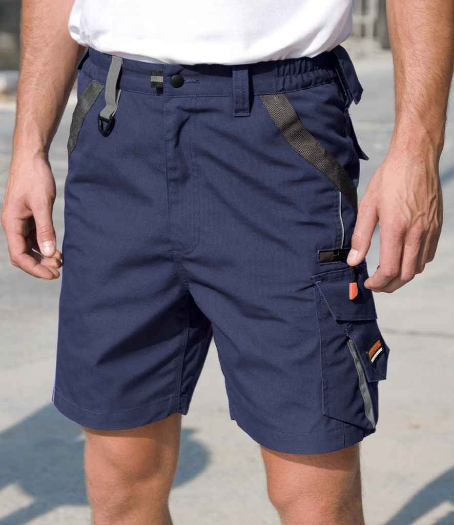 [RS311 NV/BK XS] Result Work-Guard Technical Shorts (XS, Navy/Black)