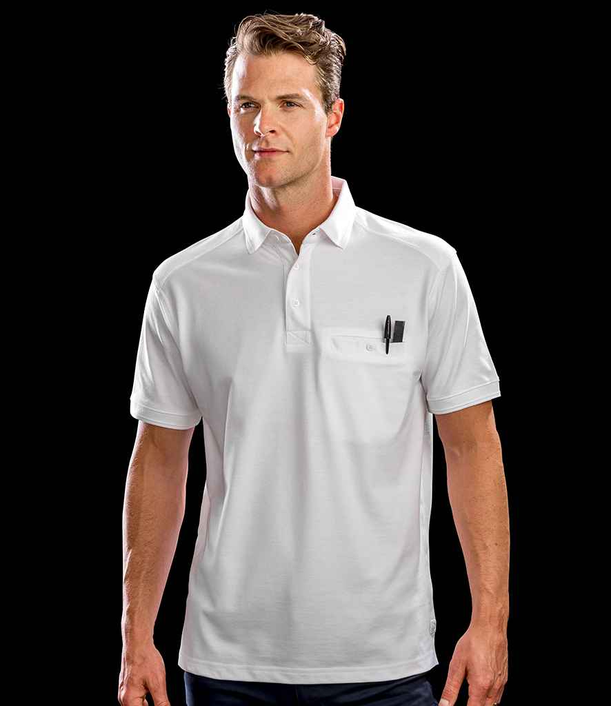 [RS312 BLK XS] Result Work-Guard Apex Pocket Piqué Polo Shirt (XS, Black)