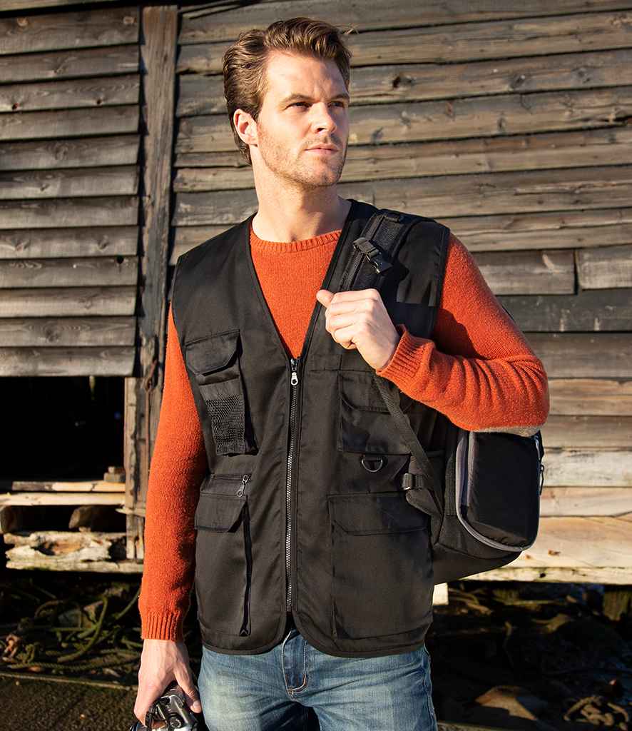 [RS45 CAM S] Result Work-Guard Safari Waistcoat (S, Camel)
