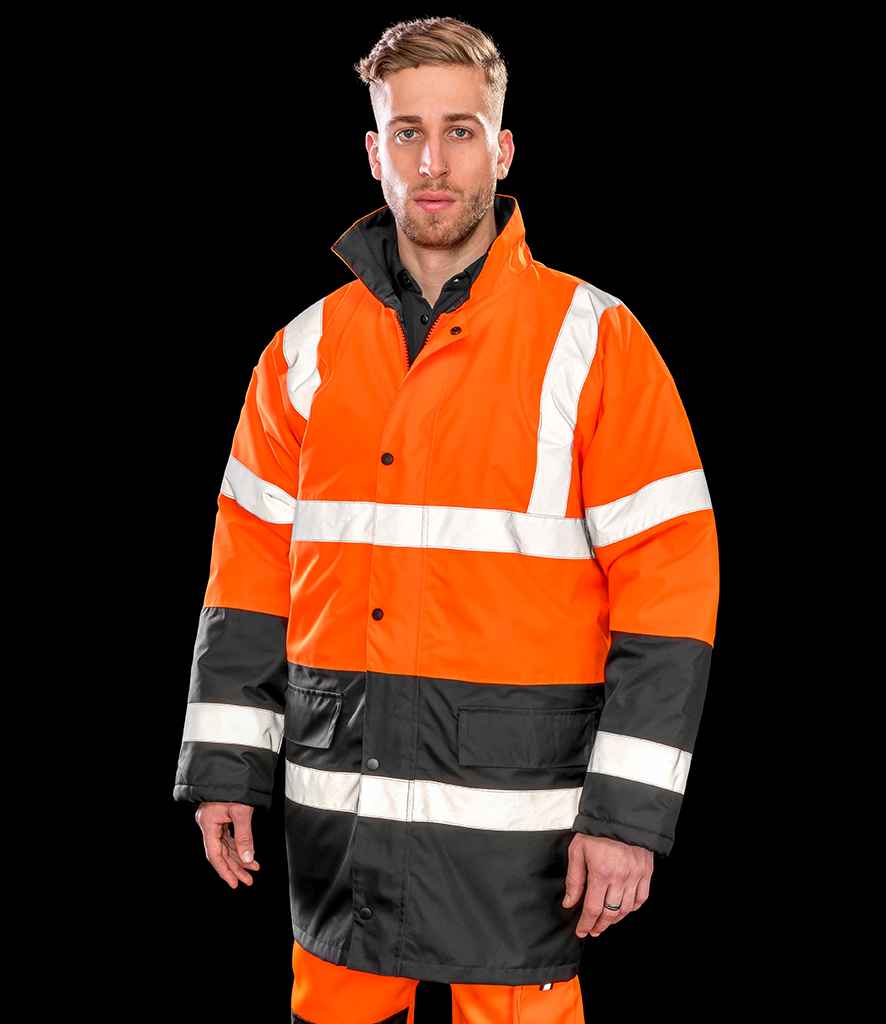 [RS452 FY/BK S] Result Core Motorway Two Tone Safety Jacket (S)