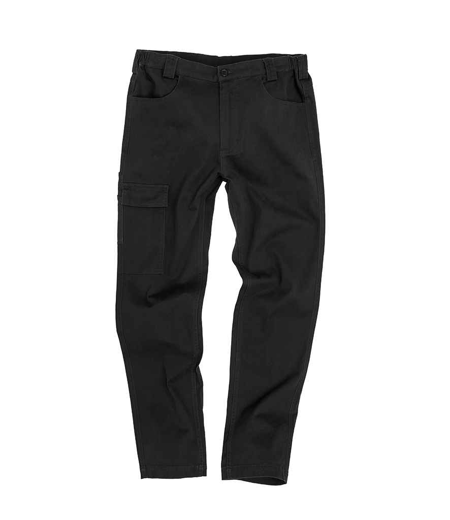 [RS470M BLK XS/R] Result Work-Guard Super Stretch Slim Chino Trousers (XS/R, Black)