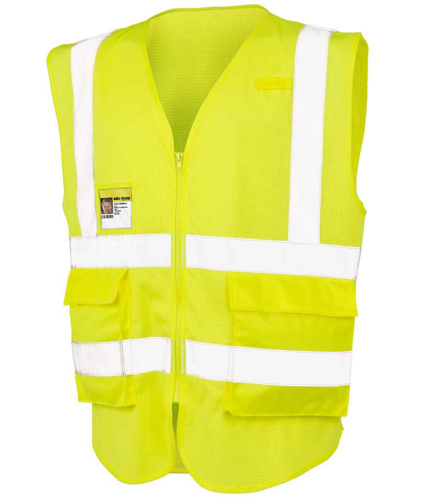 [RS479 FLY S] Result Safe-Guard Executive Cool Mesh Safety Vest (S, Fluorescent Yellow)