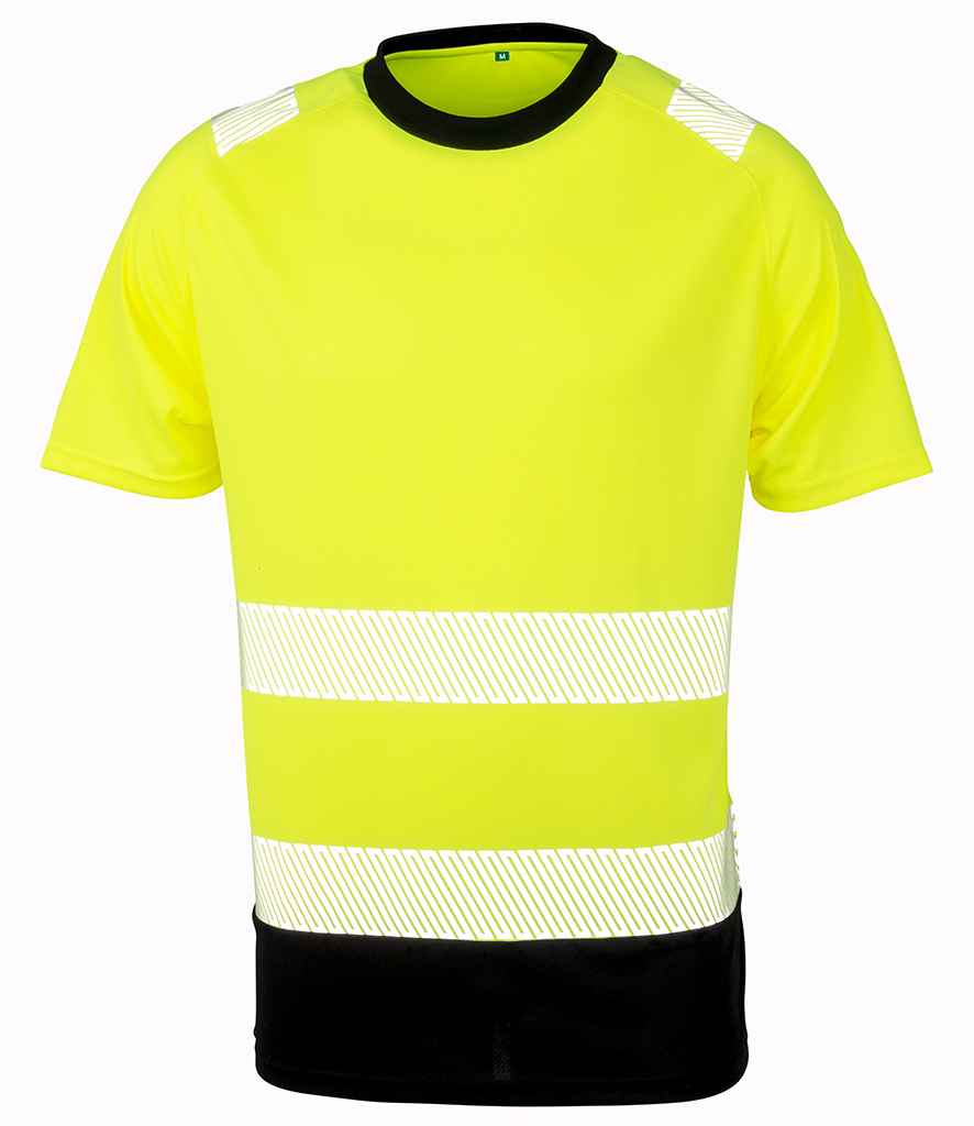 [RS502 FLY S/M] Result Genuine Recycled Safety T-Shirt (S/M, Fluorescent Yellow)