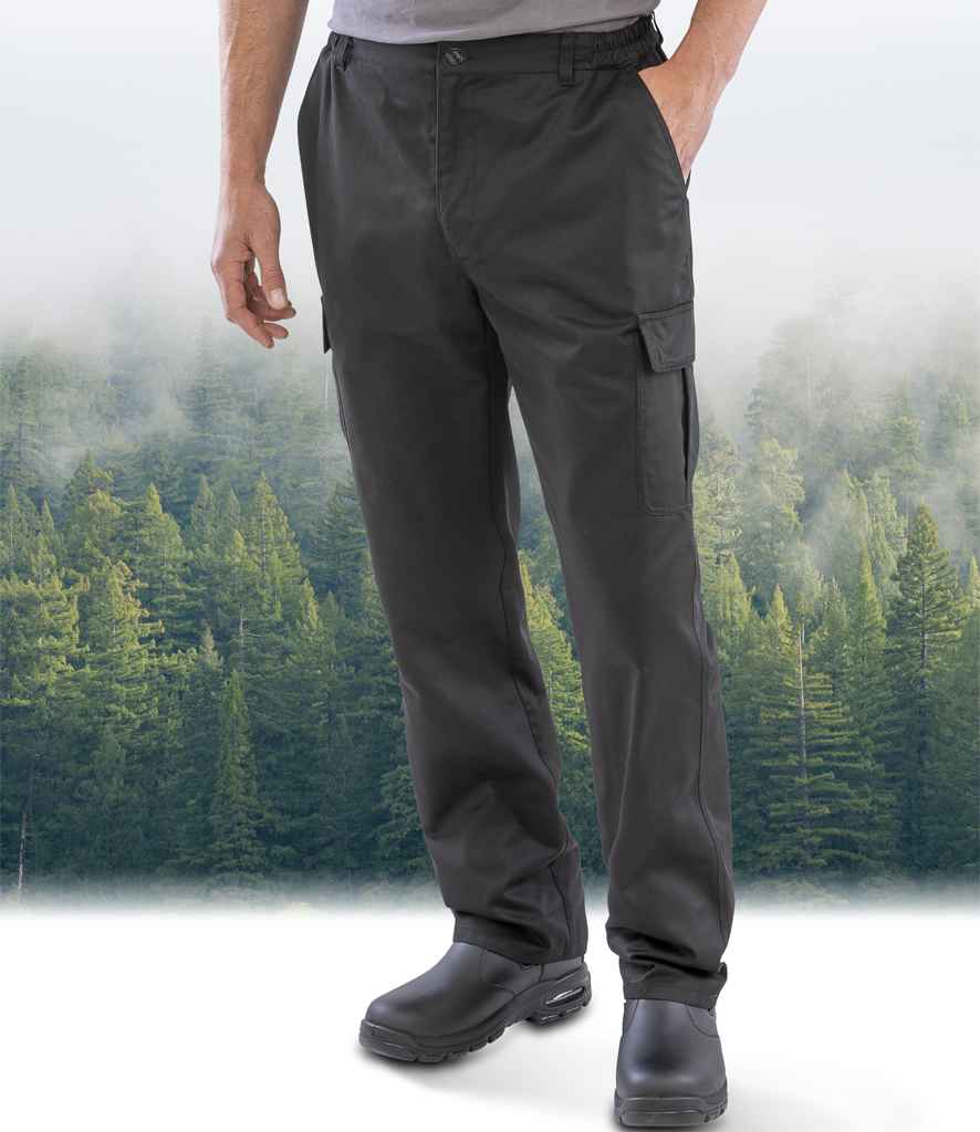 [RS511 BLK S] Result Recycled Work-Guard Utility Trousers (S, Black)