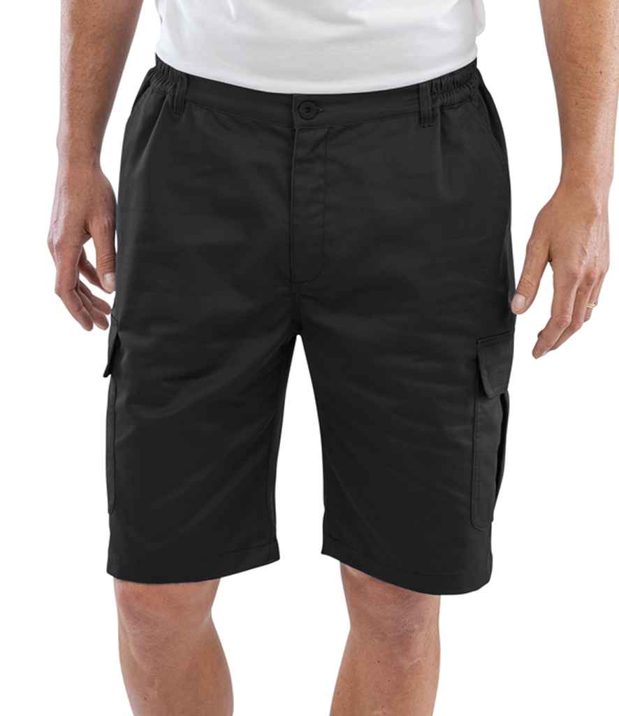 [RS512 BLK S] Result Recycled Work-Guard Utility Shorts (S, Black)