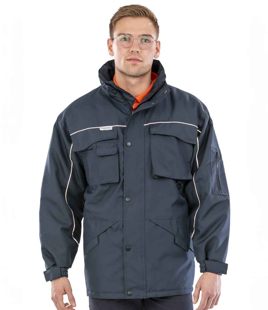 [RS72 NV/NV S] Result Work-Guard Heavy Duty Combo Coat (S, Navy/Navy)