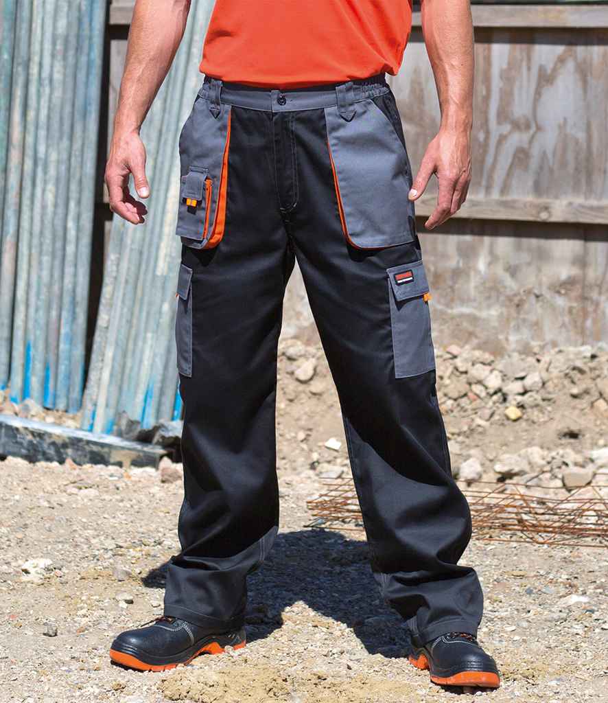 [RS318 BK/GY XS] Result Work-Guard Lite Trousers (XS, Black/Grey)
