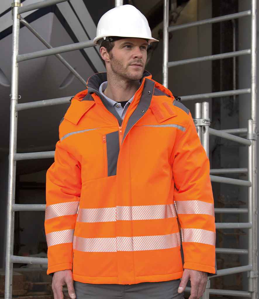 [RS331 FLY S] Result Safe-Guard Dynamic Soft Shell Jacket (S, Fluorescent Yellow)