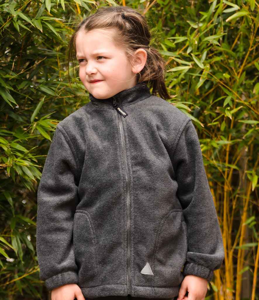 [RS36B OXF 3-4] Result Kids/Youths Polartherm™ Fleece Jacket (3-4, Oxford Grey)