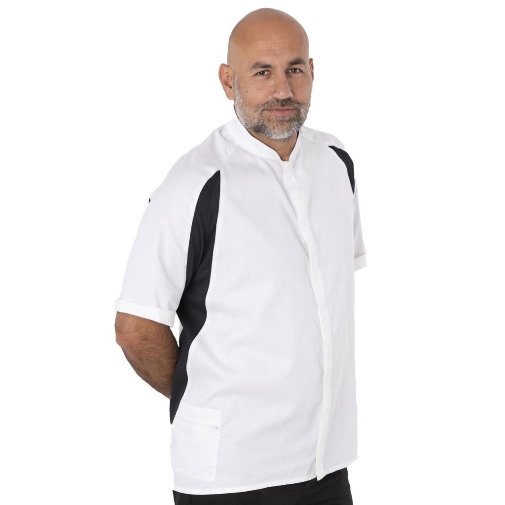Lc Single Breasted Jacket (White/Black, XS)