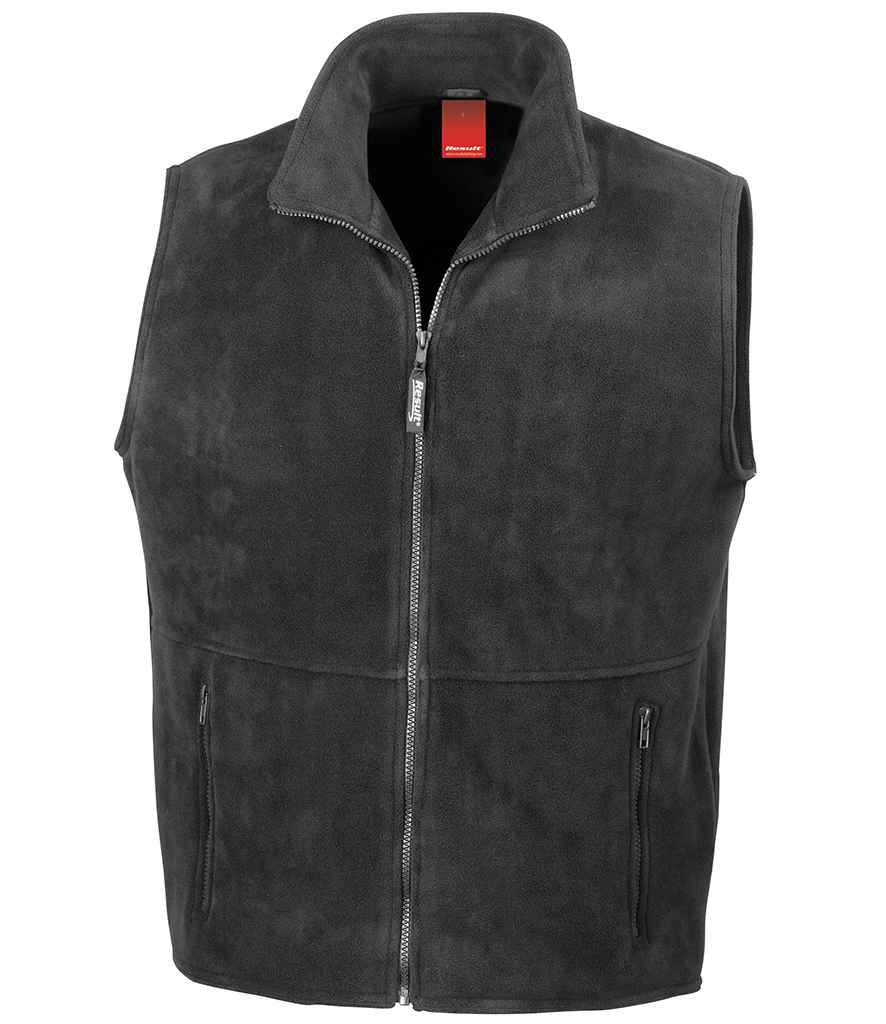 [RS37 BLK XS] Result Polartherm™ Fleece Bodywarmer (XS, Black)
