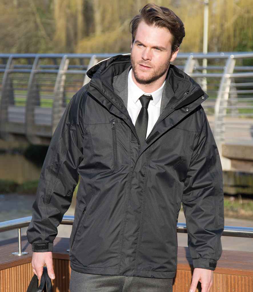 [RS400M RD/BK S] Result Journey 3-in-1 Jacket with Soft Shell Inner (S, Red/Black)