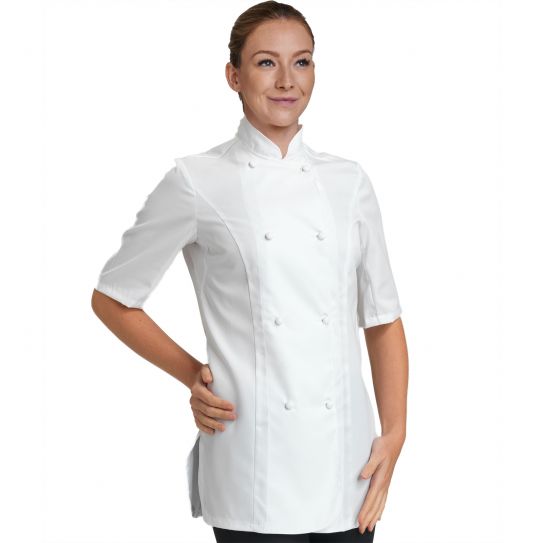Egyptian Cotton Ladies S/S Jkt (Black, 6)