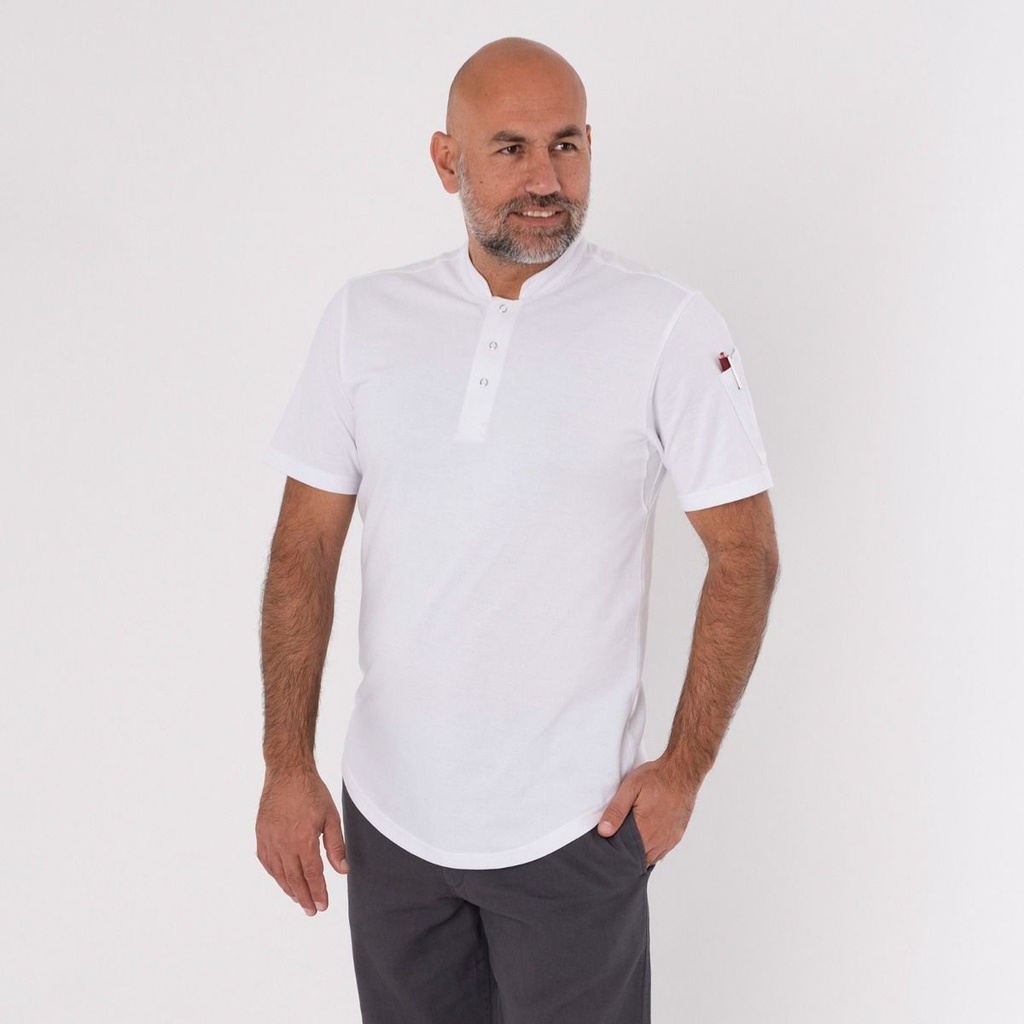 Dennys Pique Chef Shirt (Black, XS)
