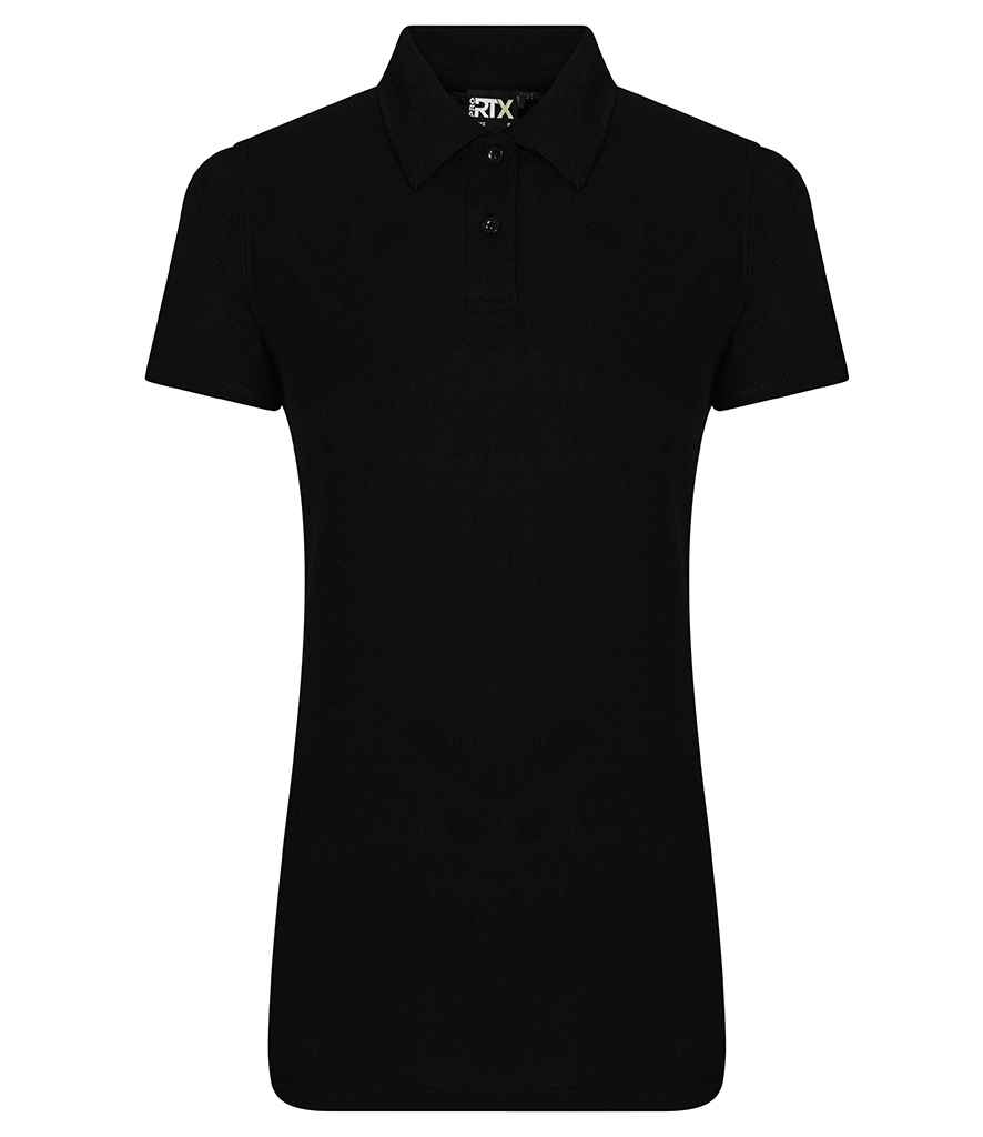 [RX105F BLK XS] Pro RTX Ladies Pro Polyester Polo Shirt (XS, Black)