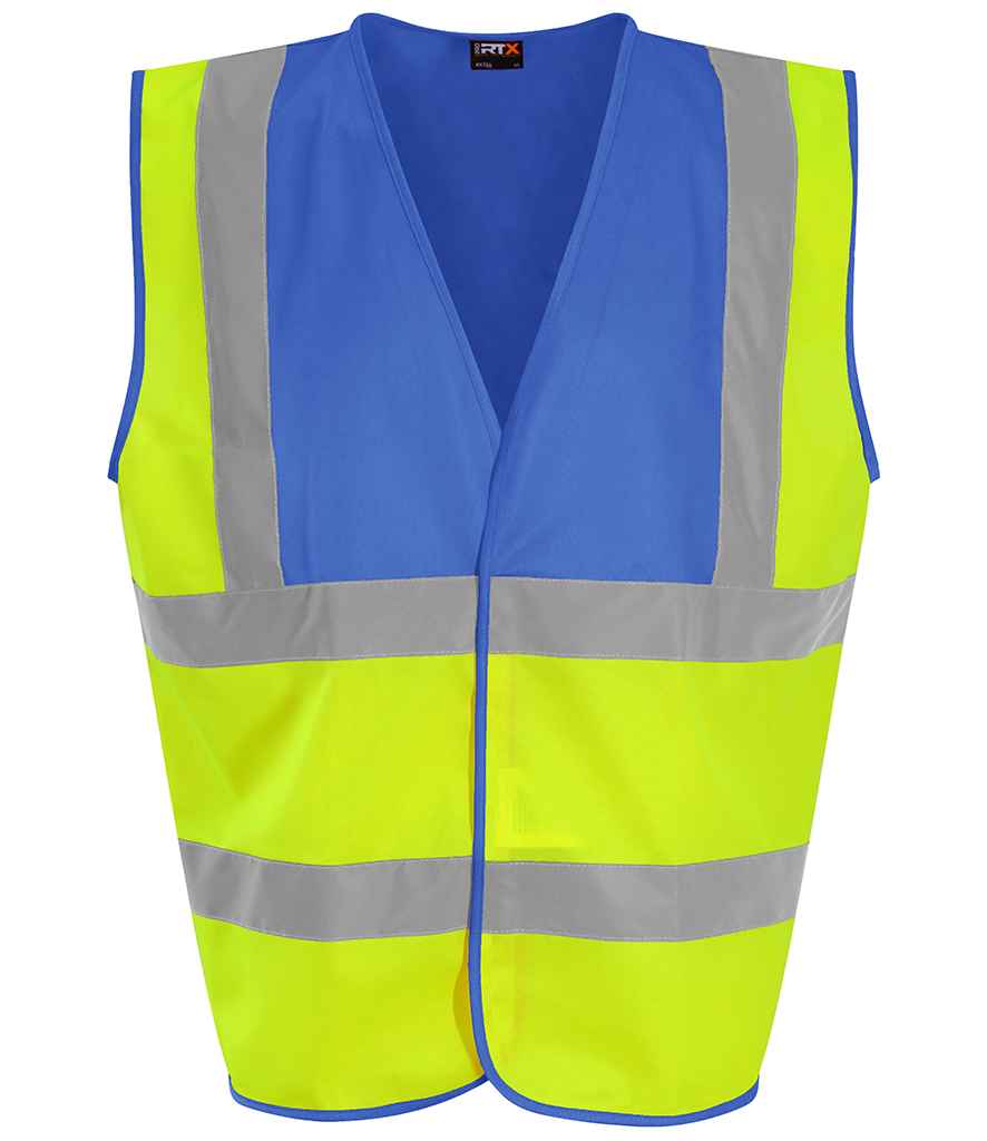 [RX700 YL/RY S] Pro RTX High Visibility Waistcoat (S, Yellow/Royal Blue)