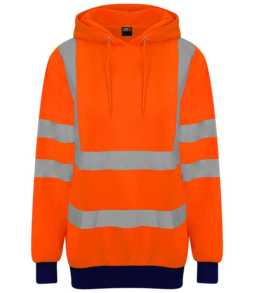 [RX740 OR/NV S] Pro RTX High Visibility Two Tone Hoodie (S, Orange/Navy)