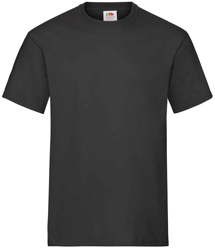[SA101 BLK S] Fruit of the Loom Heavy Cotton T-Shirt (S, Black)
