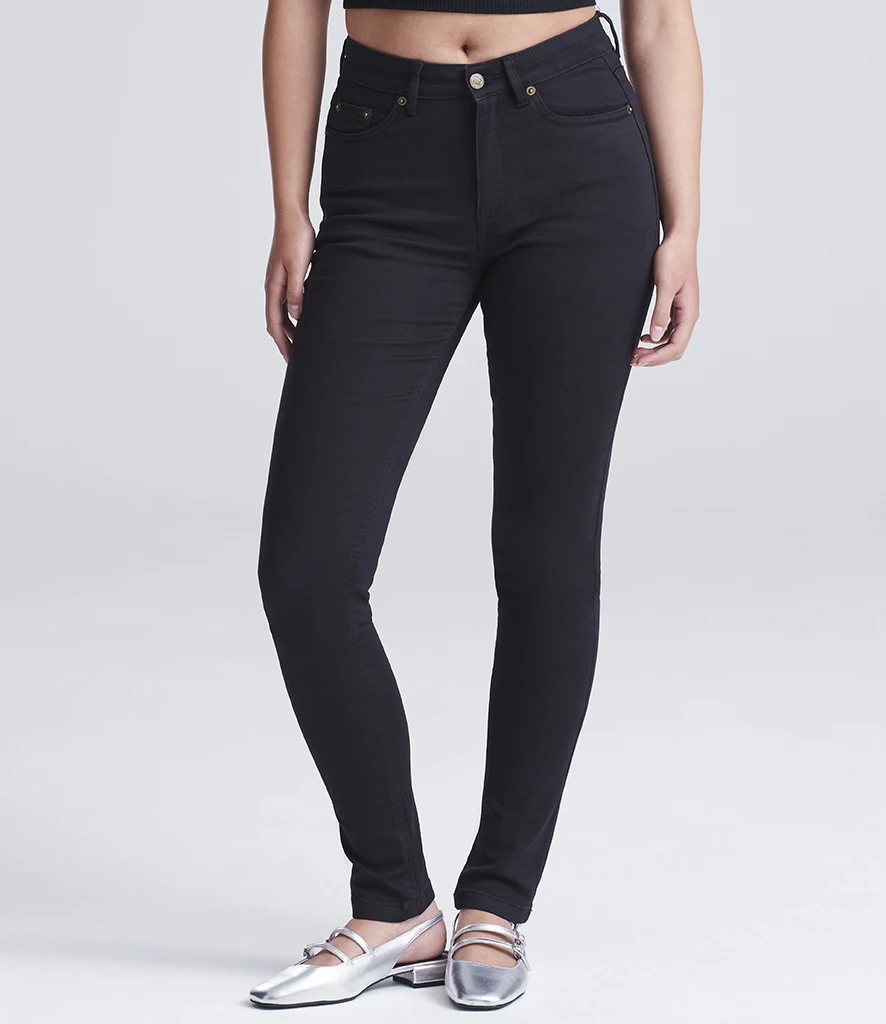 [SD14 BLK 8/R] So Denim Ladies Lara Skinny Jeans (8/R, Black)