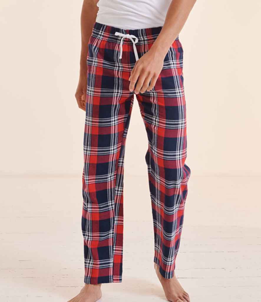 [SF83 NV/GN XS] SF Clothing Tartan Lounge Pants (XS, Navy/Green)