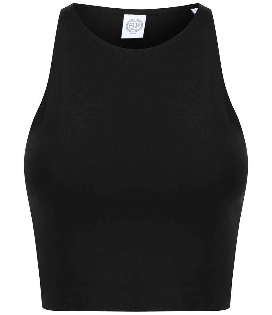 [SK106 BLK XS] SF Clothing Ladies Cropped Top (XS, Black)