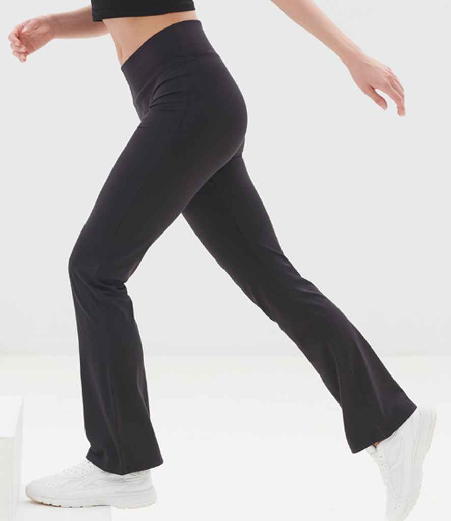 [SK428 BLK XS] SF Clothing Ladies Flared Leggings (XS)