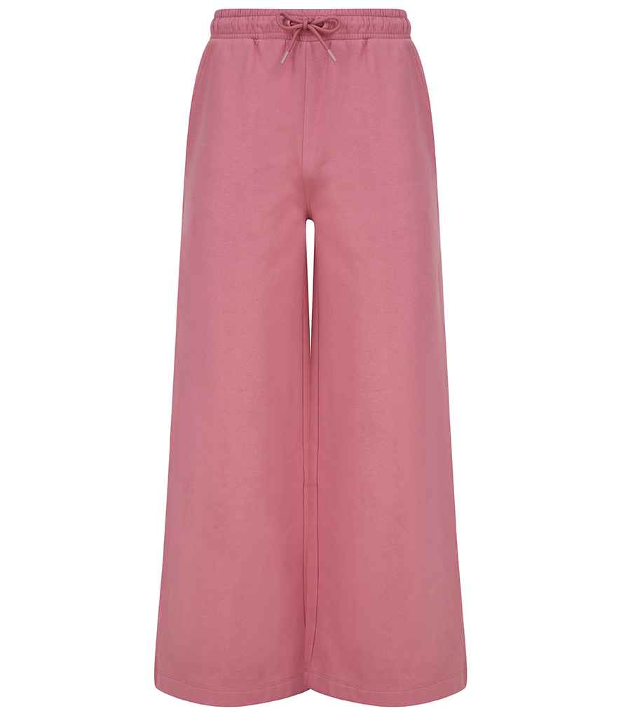 [SK431 DPI XS] SF Clothing Ladies Sustainable Fashion Wide Leg Joggers (XS, Dusky Pink)
