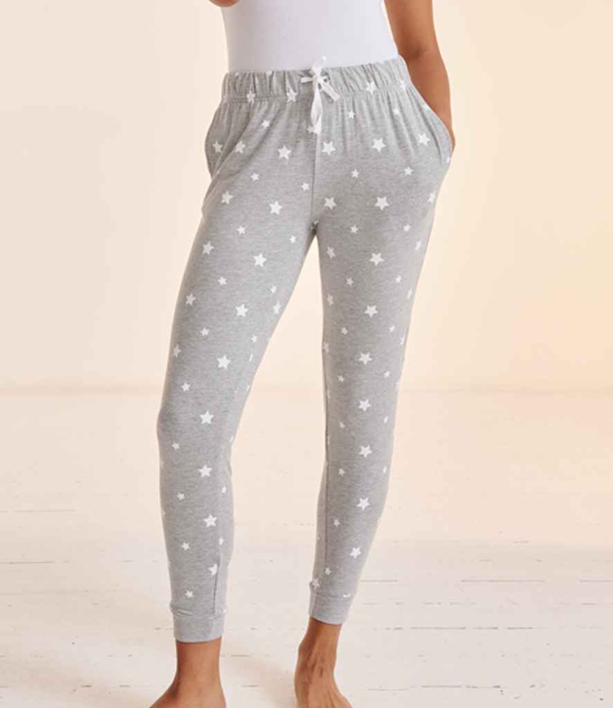 [SK85 NV/WH XS] SF Clothing Ladies Lounge Pants (XS, Navy/White Stars)