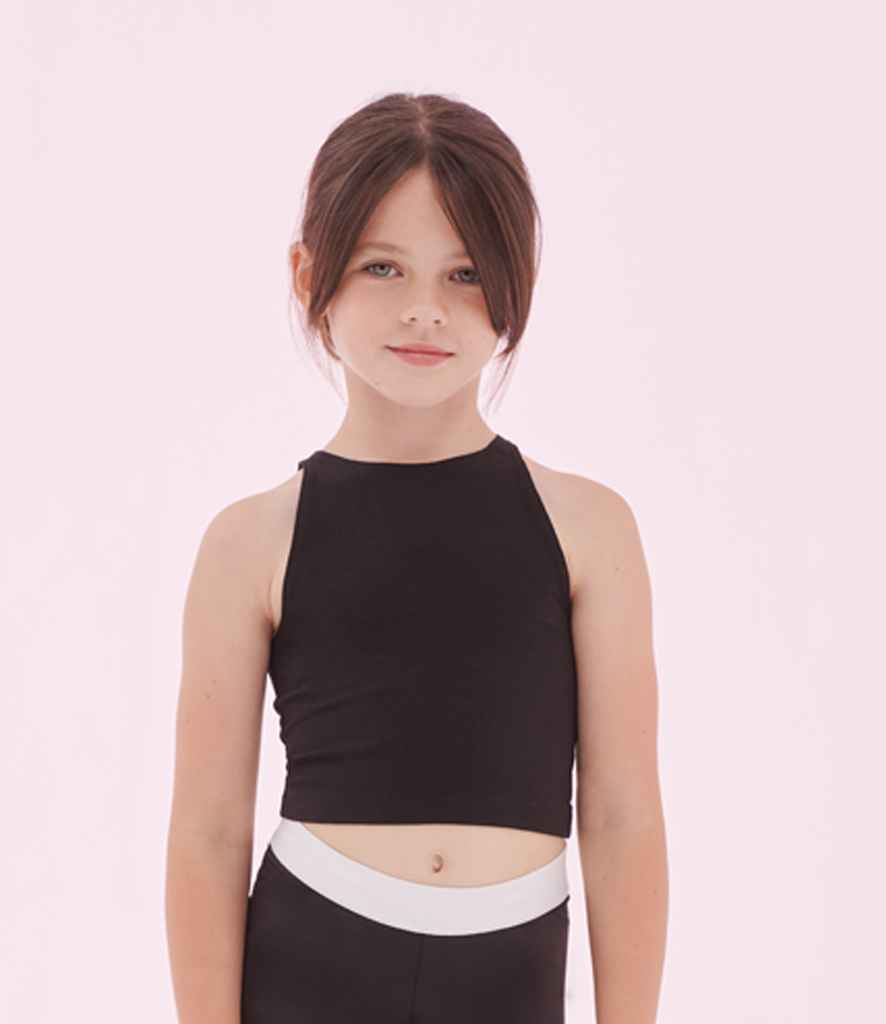 [SM106 BLK 5-6] SF Clothing Kids Cropped Top (5-6)