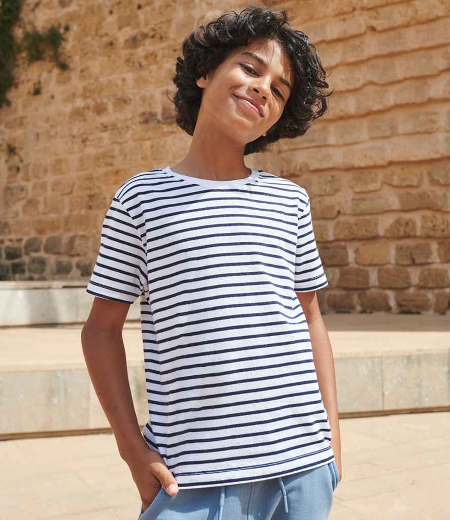 [SM202 WH/OX 5-6] SF Clothing Kids Striped T-Shirt (5-6)
