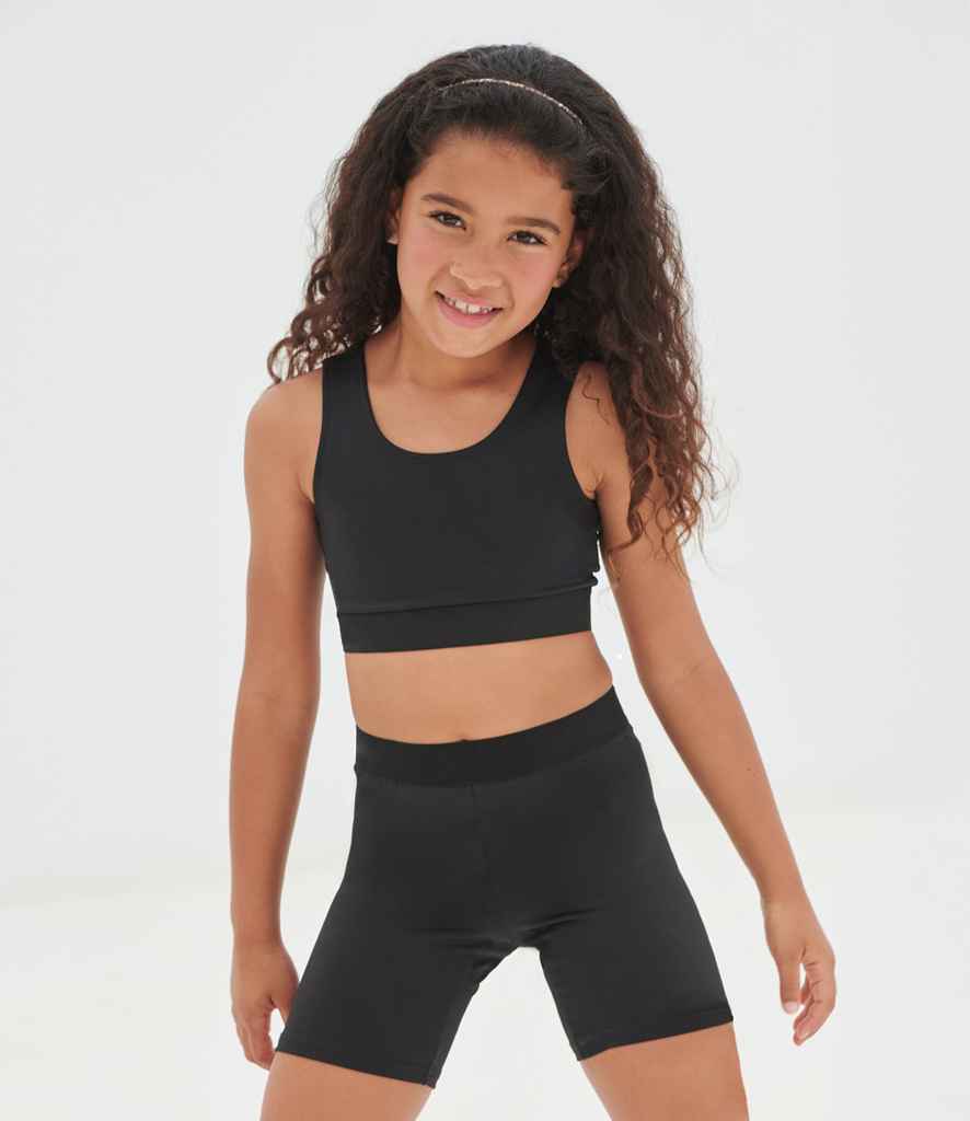 [SM236 BK/WH 5-6] SF Clothing Kids Fashion Crop Top (5-6, Black/White)