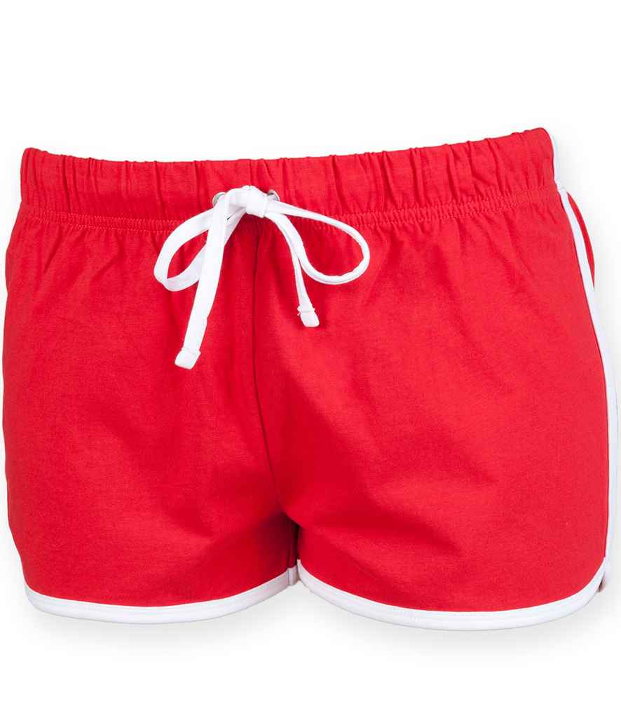 [SM69 RD/WH 5-6] SF Clothing Kids Retro Shorts (5-6, Red/White)