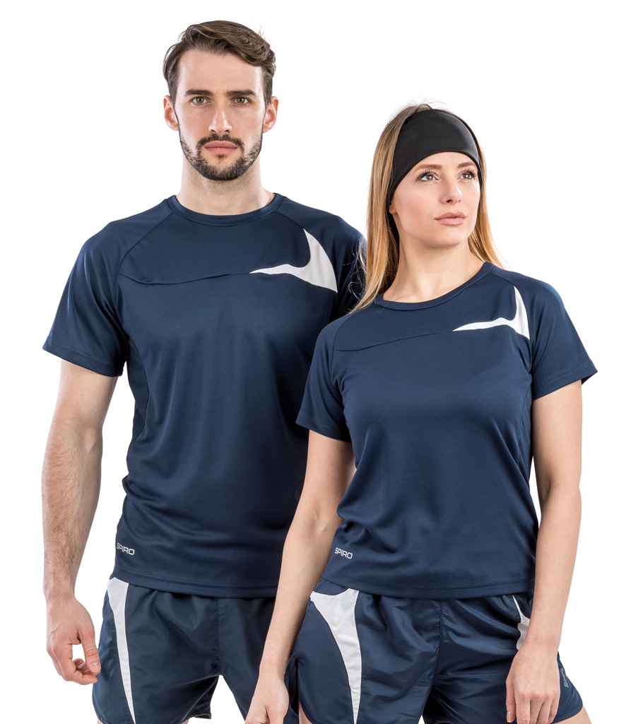 [SR182M NV/WH S] Spiro Dash Training Shirt (S)