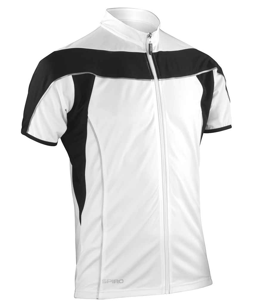 [SR188M WH/BK S] Spiro Bikewear Top (S, White/Black)