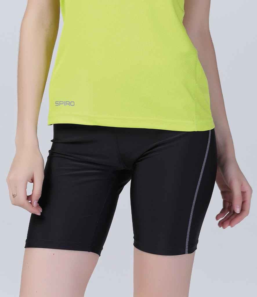 [SR250F BLK XS/S] Spiro Ladies Bodyfit Base Layer Shorts (XS/S)