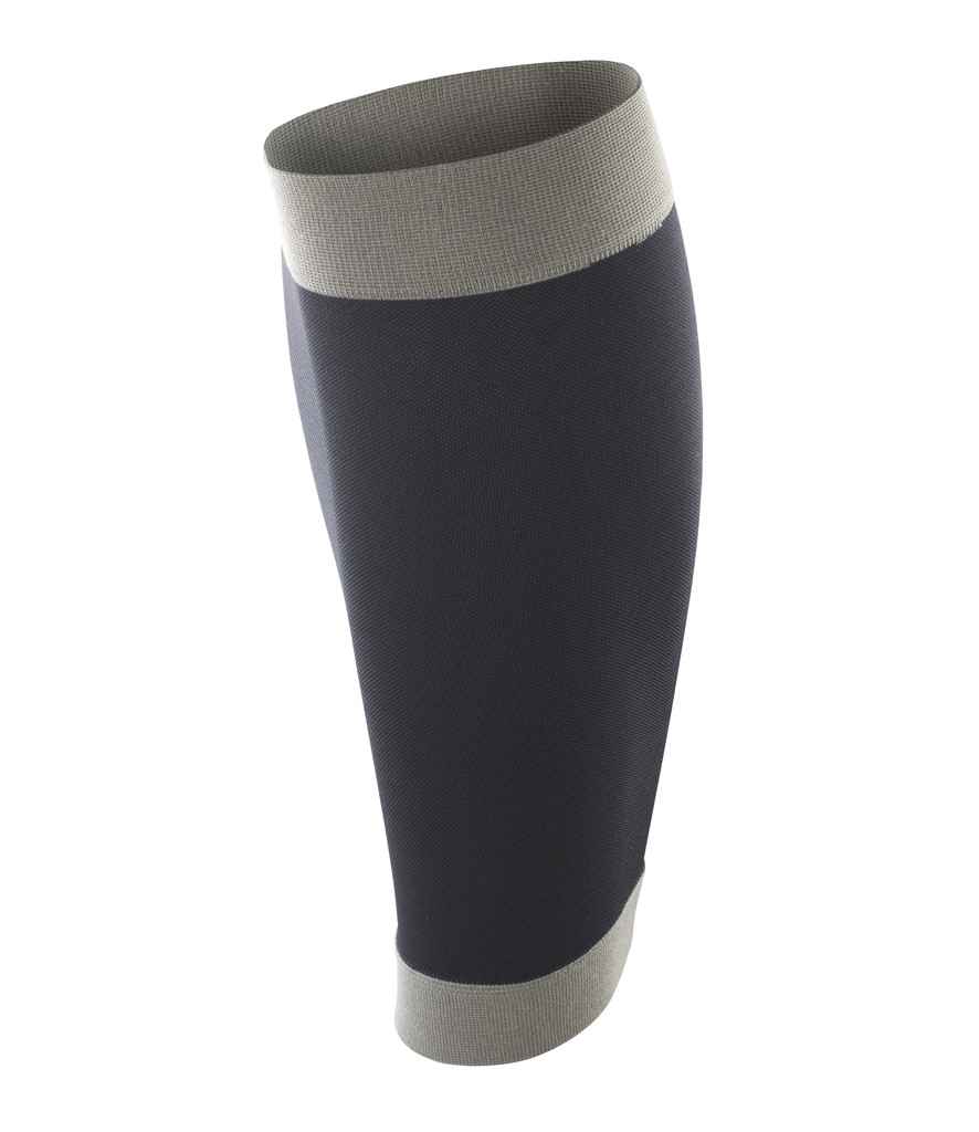 [SR290 BK/GY XS] Spiro Compression Calf Sleeve (XS, Black/Grey)