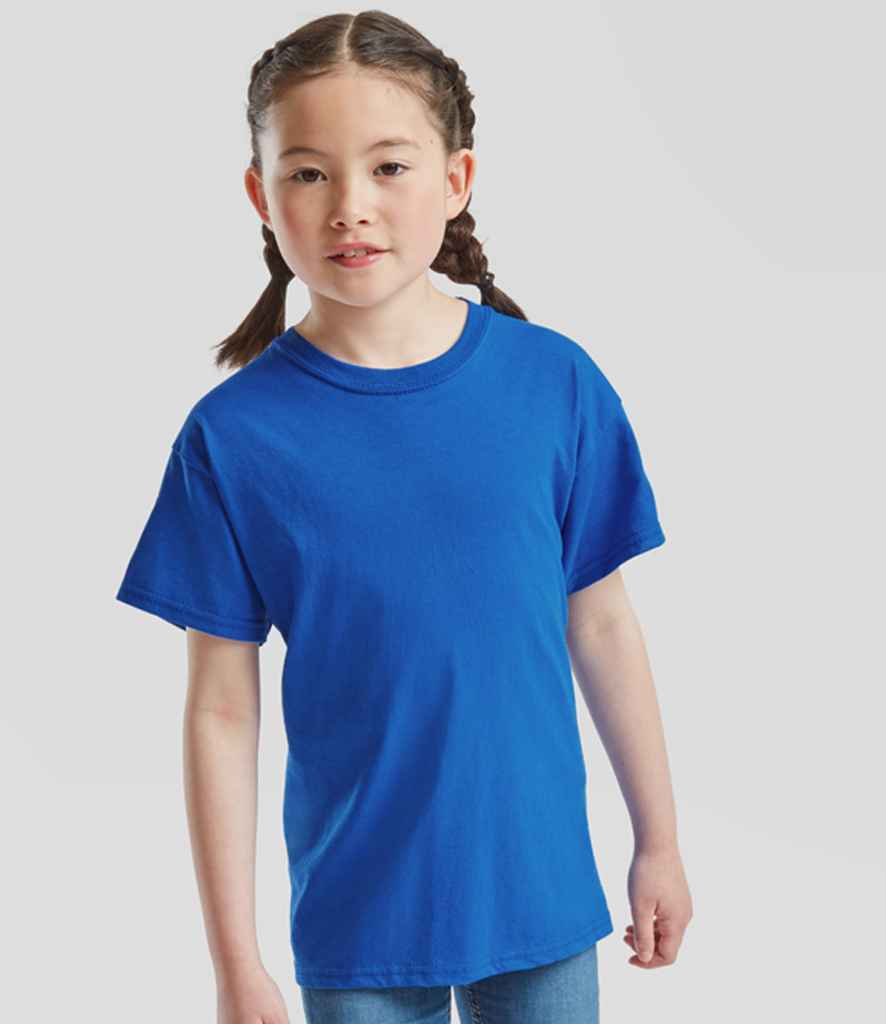 [SS12B AZR 3-4] Fruit of the Loom Kids Original T-Shirt (3-4, Azure)