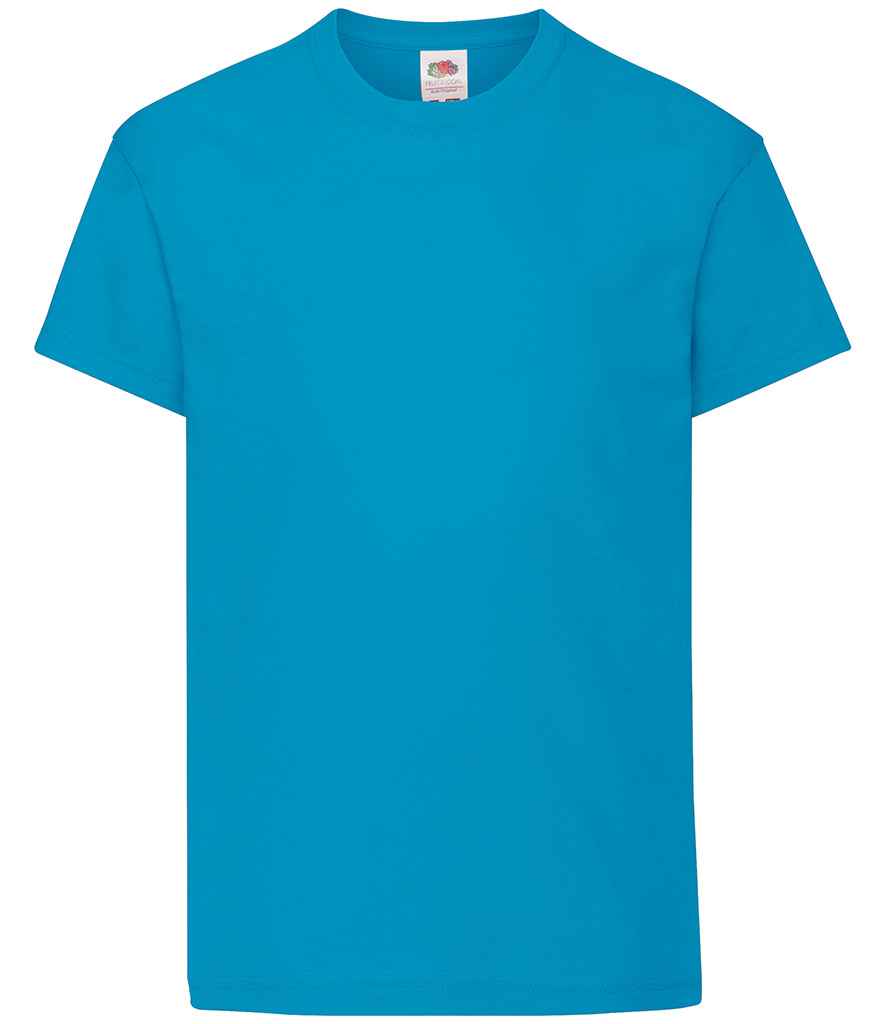 [SS12B AZR 3-4] Fruit of the Loom Kids Original T-Shirt (3-4, Azure)