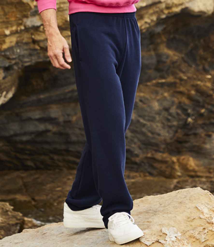 [SS13 DHE S] Fruit of the Loom Classic Open Hem Jog Pants (S, Dark Heather)