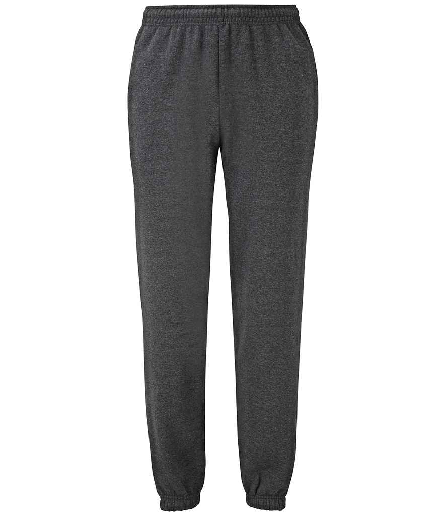 Fruit of the Loom Classic Elasticated Hem Jog Pants (XS, Dark Heather)