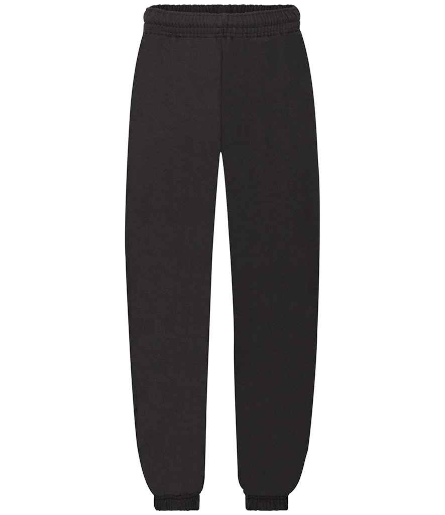 [SS15B BLK 5-6] Fruit of the Loom Kids Elasticated Hem Jog Pants (5-6, Black)
