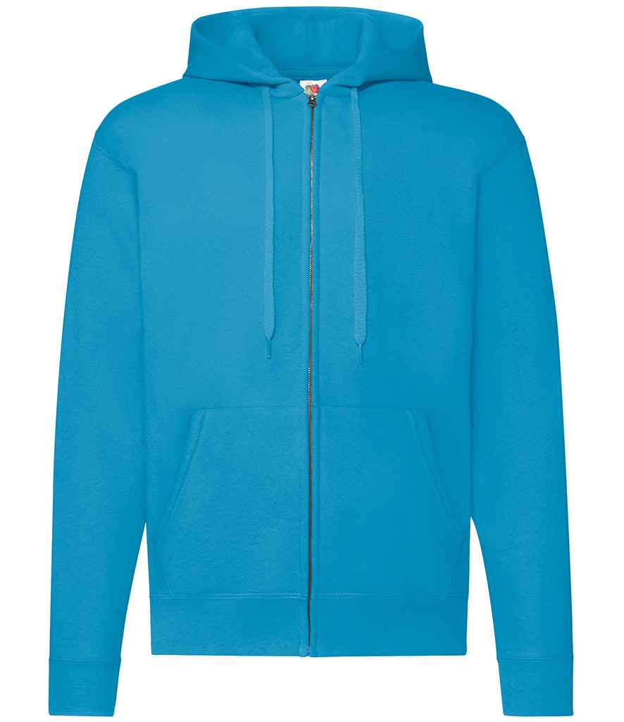 [SS16 AZR S] Fruit of the Loom Classic Zip Hooded Sweatshirt (S, Azure)