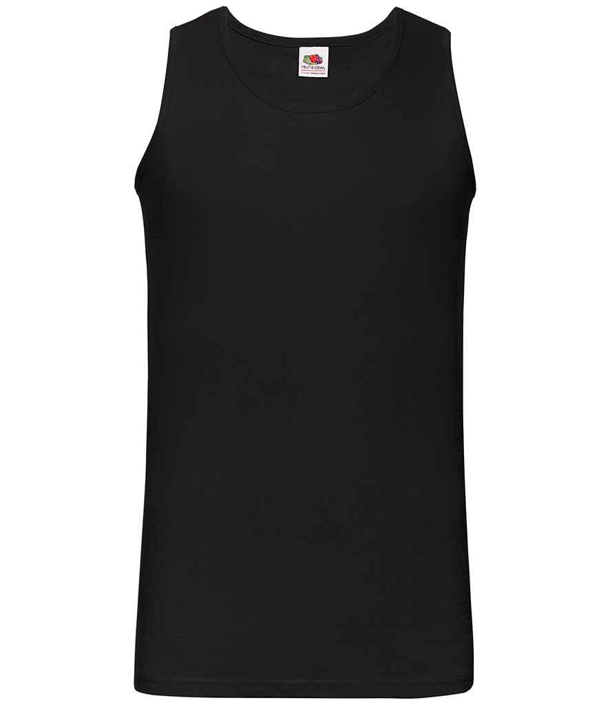 [SS18 BLK S] Fruit of the Loom Athletic Vest (S, Black)