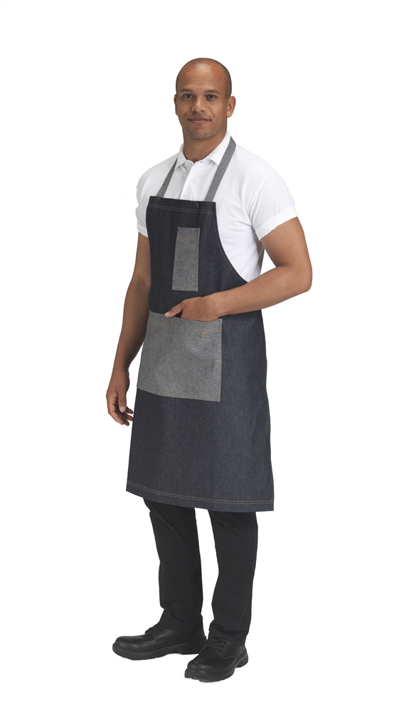 Bib Apron Cotton Pocket