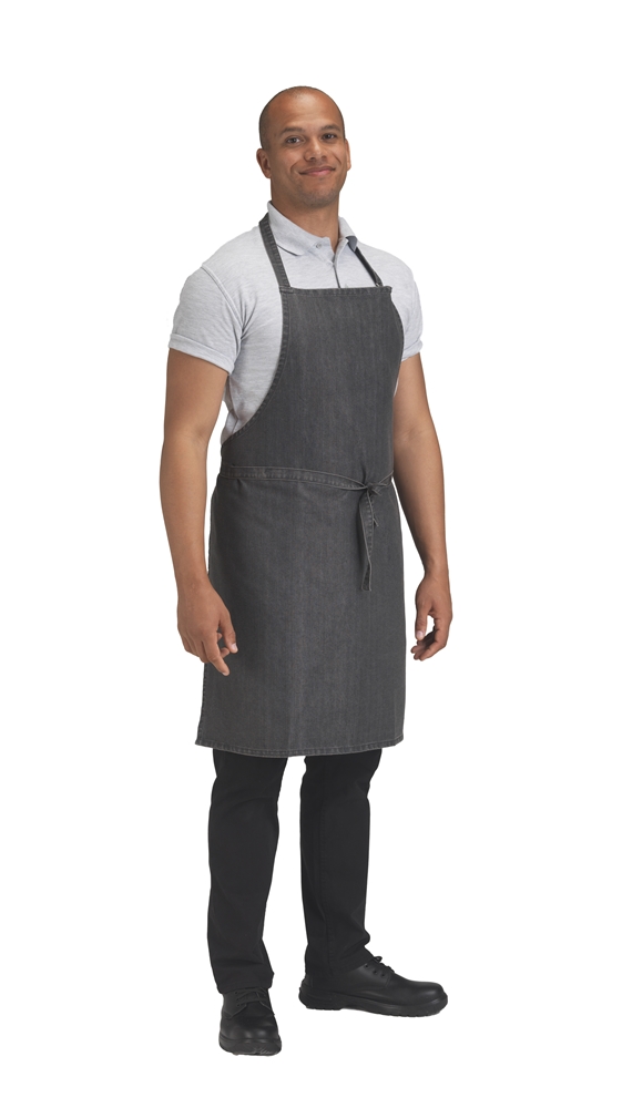 Dennys Denim Apron Bib (Black)