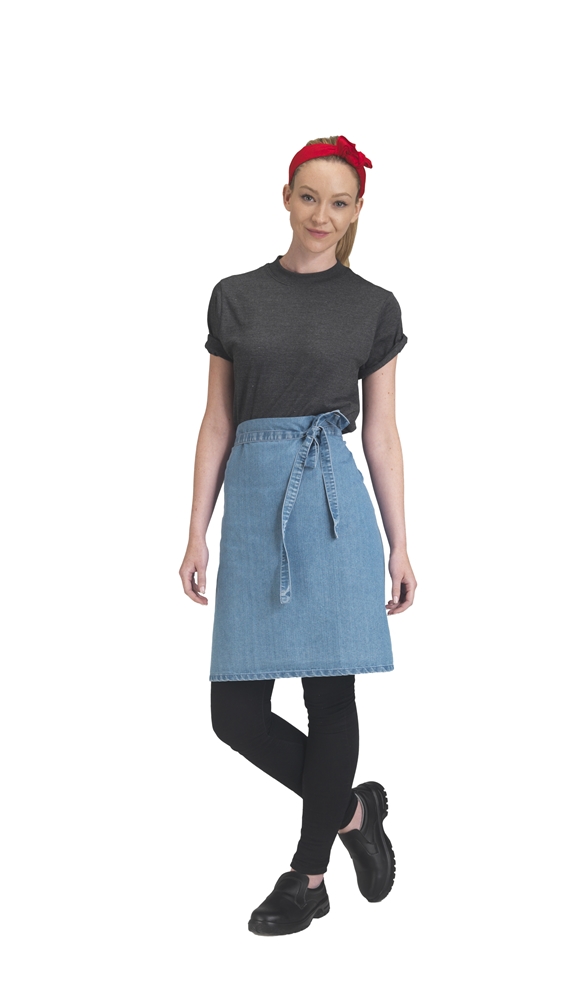 Dennys Denim Waist Ap 28"X24" (Black)