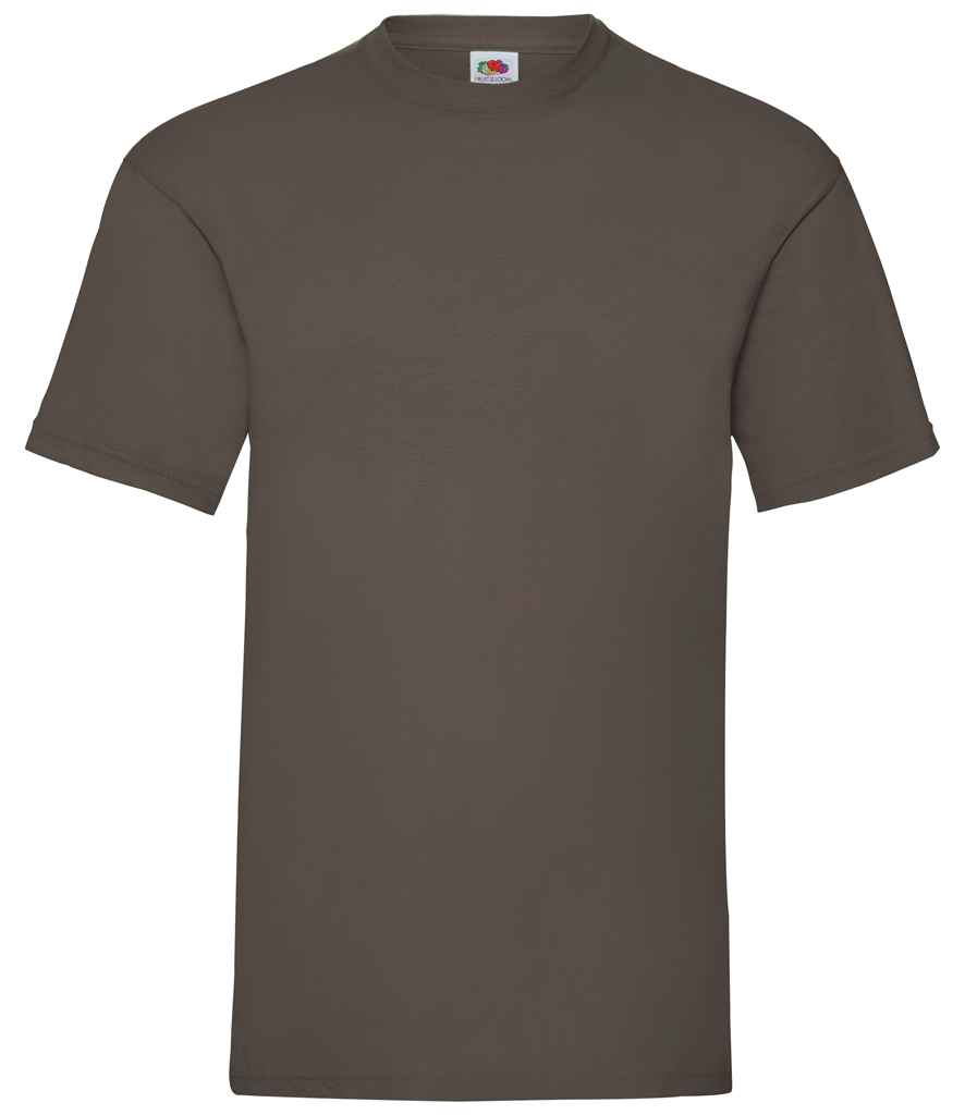[SS6 CHO S] Fruit of the Loom Value T-Shirt (S, Chocolate)