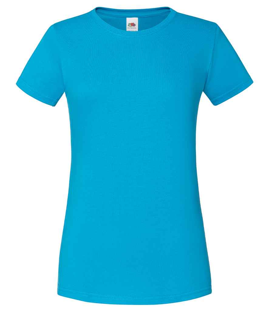 [SS721 AZR XS] Fruit of the Loom Ladies Iconic 150 T-Shirt (XS, Azure)